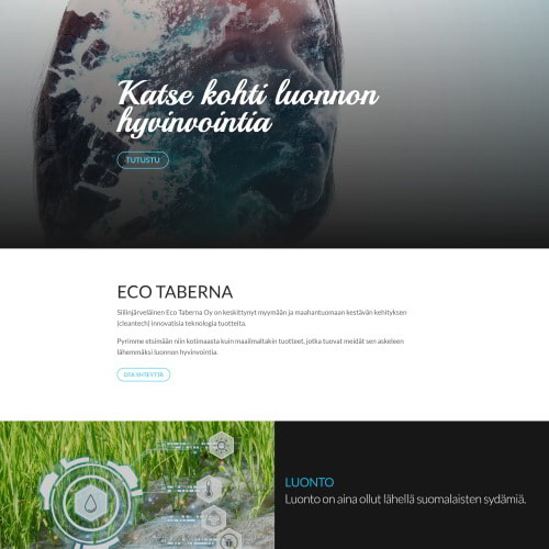 Nettisivut yritykselle Eco Taberna Oy